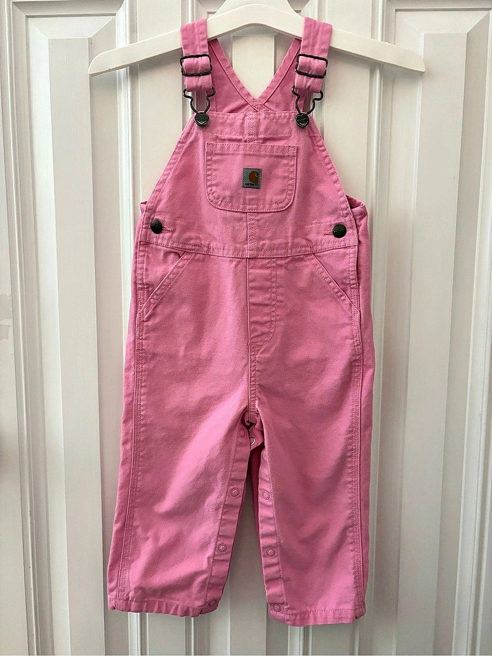 Girls Carhartt Pink Overalls 18 month